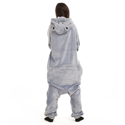 Snuggs Blanket Animal Onesie Hippo